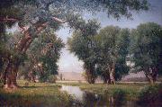 Worthington Whittredge On the Cache La Poudre River, Colorado Spain oil painting artist